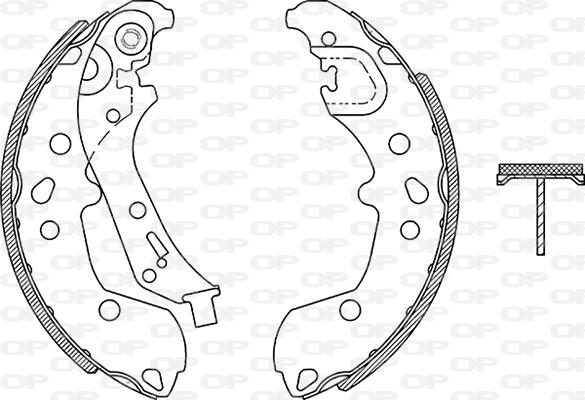 Open Parts BSA2282.00 - Komplet kočnica, bubanj kočnice www.molydon.hr