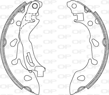 Open Parts BSA2235.00 - Komplet kočnica, bubanj kočnice www.molydon.hr