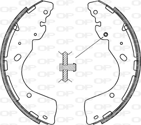 Open Parts BSA2233.00 - Komplet kočnica, bubanj kočnice www.molydon.hr