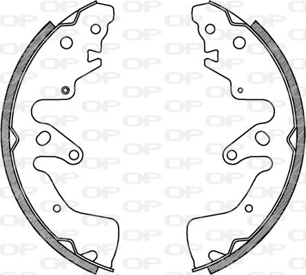 Open Parts BSA2228.00 - Komplet kočnica, bubanj kočnice www.molydon.hr