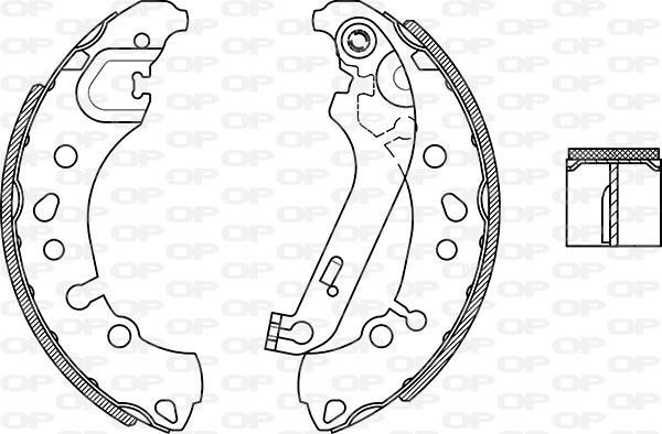 Open Parts BSA2279.00 - Komplet kočnica, bubanj kočnice www.molydon.hr