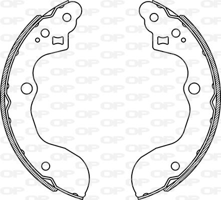 Open Parts BSA2275.00 - Komplet kočnica, bubanj kočnice www.molydon.hr