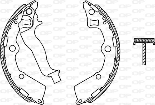 Open Parts BSA2276.00 - Komplet kočnica, bubanj kočnice www.molydon.hr