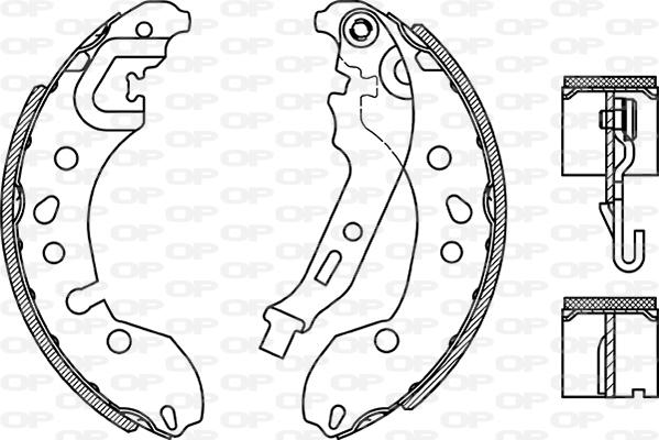 Open Parts BSA2272.00 - Komplet kočnica, bubanj kočnice www.molydon.hr