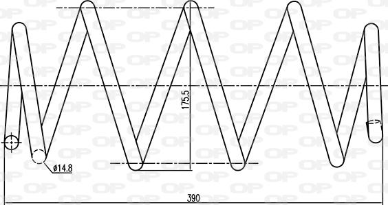 Open Parts CSR9284.00 - Opruga trapa www.molydon.hr