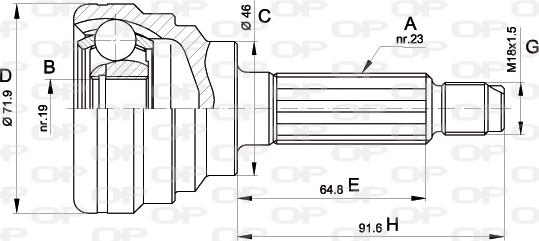 Open Parts CVJ5490.10 - Kardan, Pogonska osovina www.molydon.hr