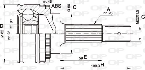 Open Parts CVJ5492.10 - Kardan, Pogonska osovina www.molydon.hr