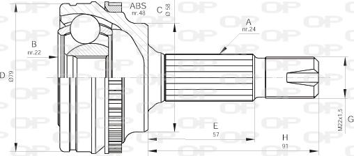 Open Parts CVJ5497.10 - Kardan, Pogonska osovina www.molydon.hr