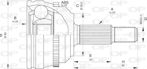 Open Parts CVJ5441.10 - Kardan, Pogonska osovina www.molydon.hr