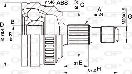 Open Parts CVJ5443.10 - Kardan, Pogonska osovina www.molydon.hr