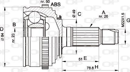 Open Parts CVJ5467.10 - Kardan, Pogonska osovina www.molydon.hr