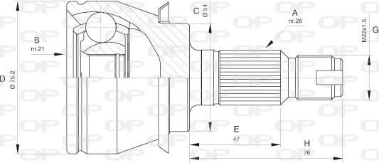 Open Parts CVJ5488.10 - Kardan, Pogonska osovina www.molydon.hr