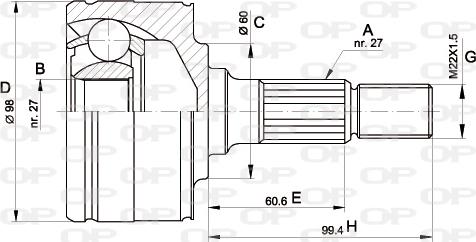 Open Parts CVJ5483.10 - Kardan, Pogonska osovina www.molydon.hr