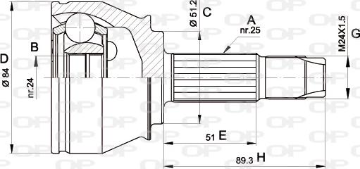 Open Parts CVJ5439.10 - Kardan, Pogonska osovina www.molydon.hr