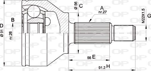 Open Parts CVJ5437.10 - Kardan, Pogonska osovina www.molydon.hr