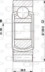 Open Parts CVJ5428.20 - Kardan, Pogonska osovina www.molydon.hr