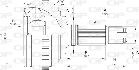 Open Parts CVJ5475.10 - Kardan, Pogonska osovina www.molydon.hr