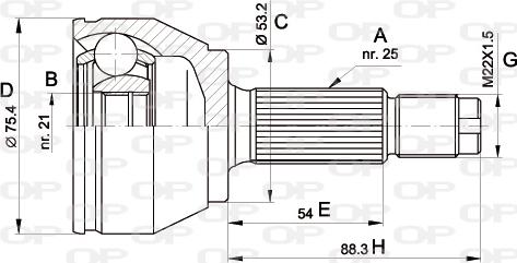 Open Parts CVJ5514.10 - Kardan, Pogonska osovina www.molydon.hr