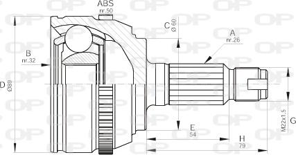 Open Parts CVJ5512.10 - Kardan, Pogonska osovina www.molydon.hr