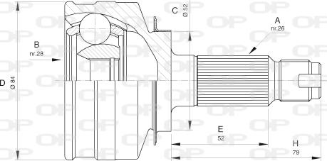 Open Parts CVJ5517.10 - Kardan, Pogonska osovina www.molydon.hr