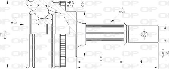 Open Parts CVJ5587.10 - Kardan, Pogonska osovina www.molydon.hr