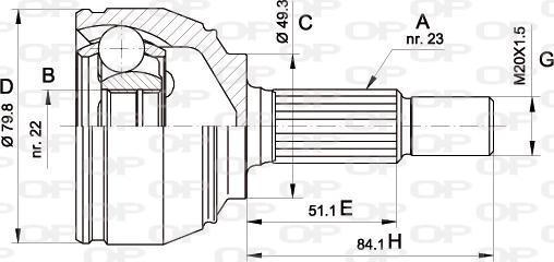 Open Parts CVJ5521.10 - Kardan, Pogonska osovina www.molydon.hr