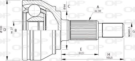 Open Parts CVJ5694.10 - Kardan, Pogonska osovina www.molydon.hr