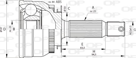 Open Parts CVJ5691.10 - Kardan, Pogonska osovina www.molydon.hr