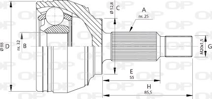 Open Parts CVJ5697.10 - Kardan, Pogonska osovina www.molydon.hr