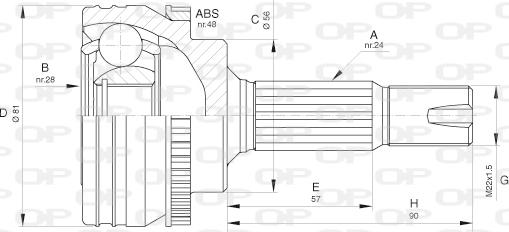 Open Parts CVJ5649.10 - Kardan, Pogonska osovina www.molydon.hr