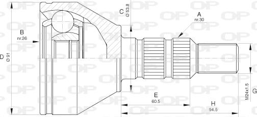 Open Parts CVJ5641.10 - Kardan, Pogonska osovina www.molydon.hr
