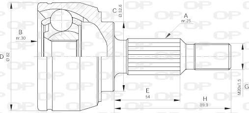 Open Parts CVJ5650.10 - Kardan, Pogonska osovina www.molydon.hr