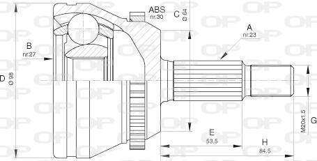 Open Parts CVJ5660.10 - Kardan, Pogonska osovina www.molydon.hr