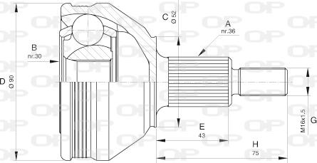 Open Parts CVJ5609.10 - Kardan, Pogonska osovina www.molydon.hr