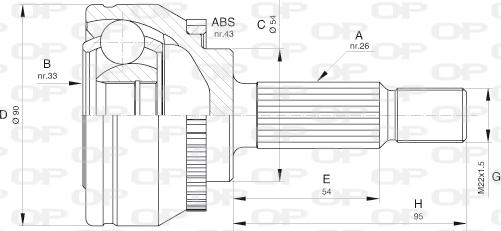 Open Parts CVJ5600.10 - Kardan, Pogonska osovina www.molydon.hr