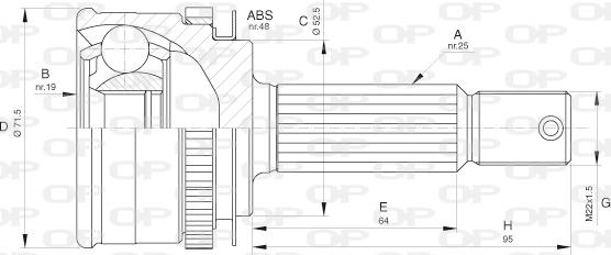 Open Parts CVJ5618.10 - Kardan, Pogonska osovina www.molydon.hr