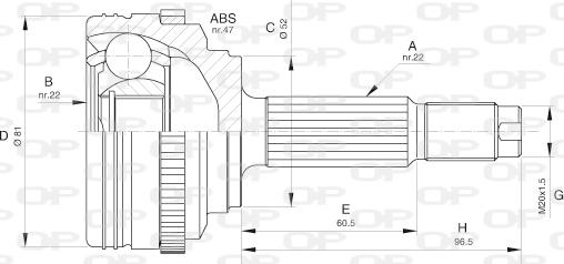 Open Parts CVJ5617.10 - Kardan, Pogonska osovina www.molydon.hr