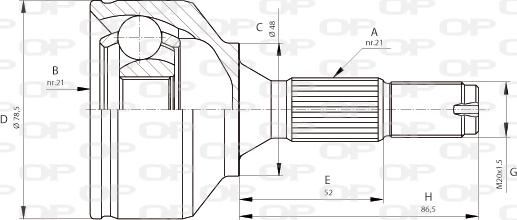 Open Parts CVJ5685.10 - Kardan, Pogonska osovina www.molydon.hr