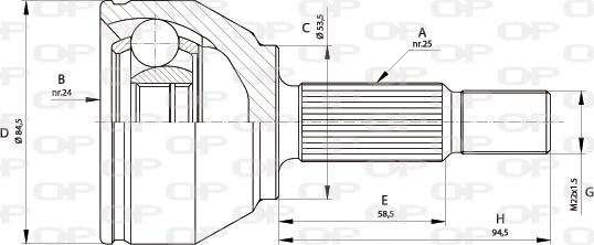 Open Parts CVJ5681.10 - Kardan, Pogonska osovina www.molydon.hr