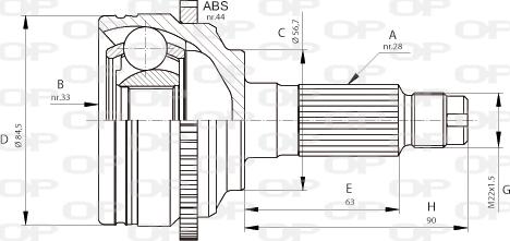 Open Parts CVJ5683.10 - Kardan, Pogonska osovina www.molydon.hr