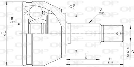 Open Parts CVJ5638.10 - Kardan, Pogonska osovina www.molydon.hr