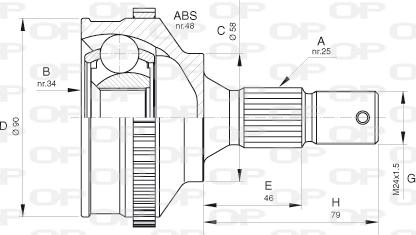 Open Parts CVJ5625.10 - Kardan, Pogonska osovina www.molydon.hr