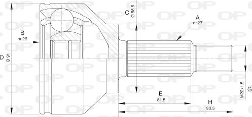 Open Parts CVJ5620.10 - Kardan, Pogonska osovina www.molydon.hr