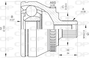 Open Parts CVJ5621.10 - Kardan, Pogonska osovina www.molydon.hr