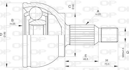 Open Parts CVJ5628.10 - Kardan, Pogonska osovina www.molydon.hr