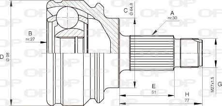 Open Parts CVJ5679.10 - Kardan, Pogonska osovina www.molydon.hr