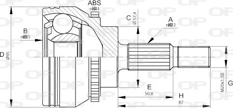 Open Parts CVJ5671.10 - Kardan, Pogonska osovina www.molydon.hr