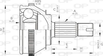 Open Parts CVJ5093.10 - Kardan, Pogonska osovina www.molydon.hr