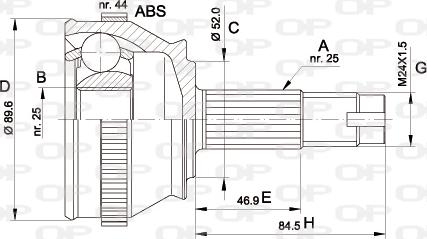 Open Parts CVJ5092.10 - Kardan, Pogonska osovina www.molydon.hr