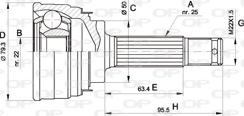 Open Parts CVJ5043.10 - Kardan, Pogonska osovina www.molydon.hr